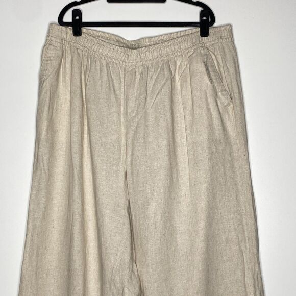 New Old Navy High-Waisted Linen-Blend Wide-Leg Pants Women's Plus Size 2X - Picture 4 of 9
